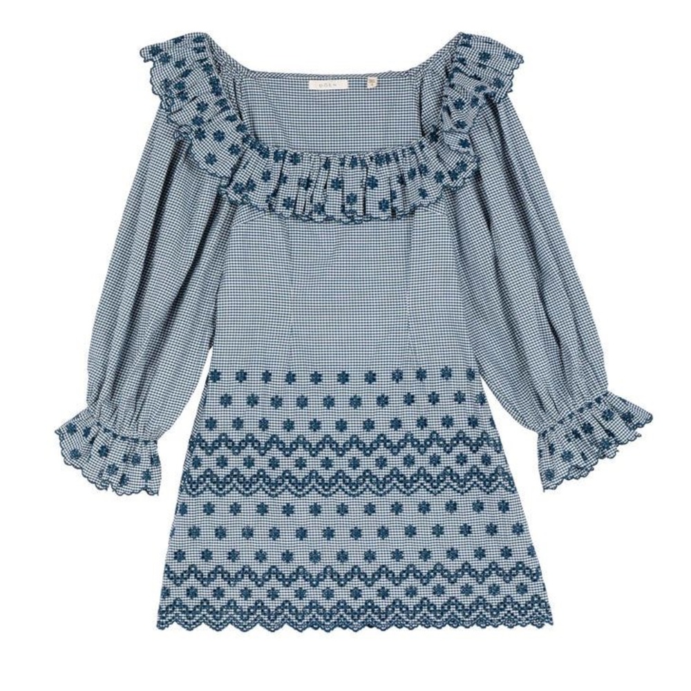 DÔEN Franique Dress - Azure Paris Gingham L